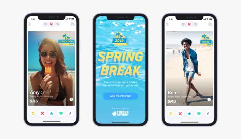 Tinder Goes Into Spring Break Mode For College Students - Tinder Spring Break, transparent png download