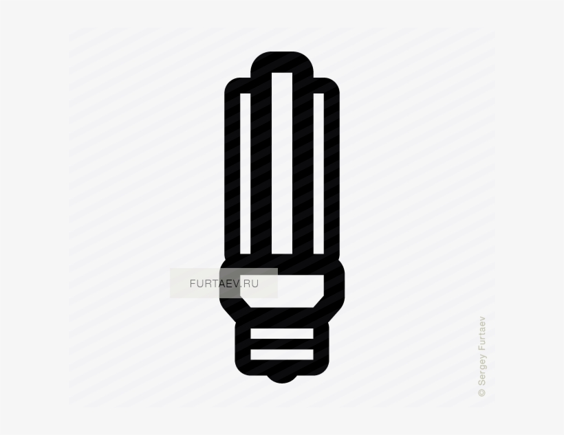 Fluorescent Light Bulb Icon - Incandescent Light Bulb, transparent png download