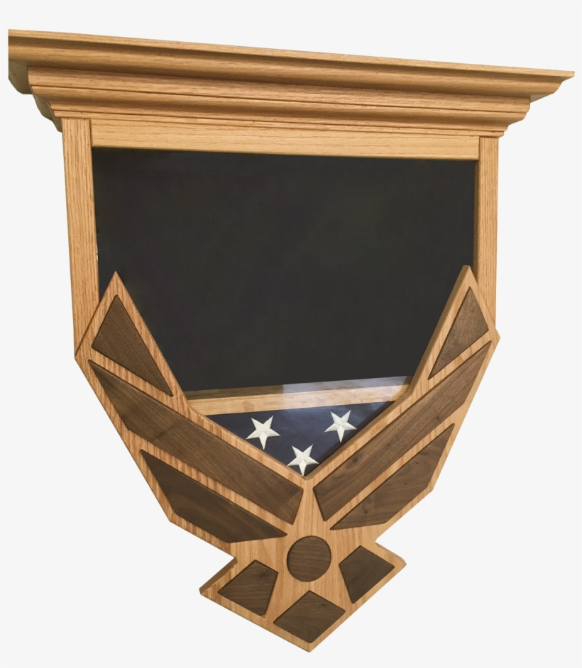 Air Force Logo Shadowbox With Top Display Area - Plywood, transparent png download