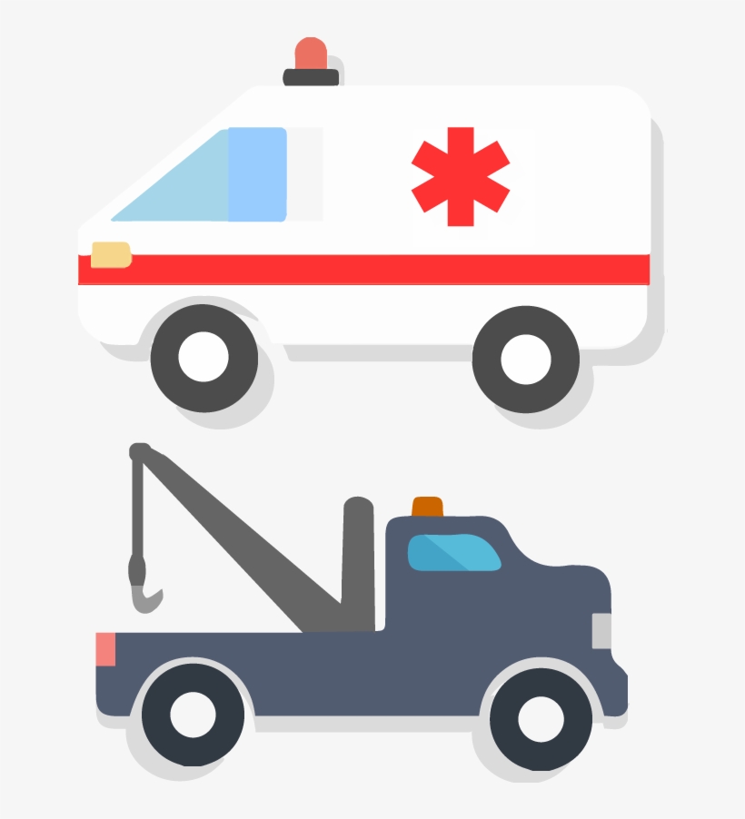 Tow And Ambulance, transparent png download