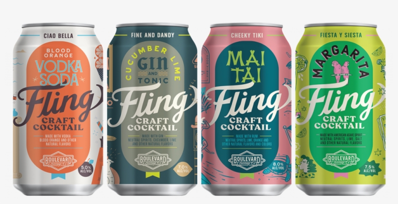 Fling Craft Cocktails - Caffeinated Drink, transparent png download