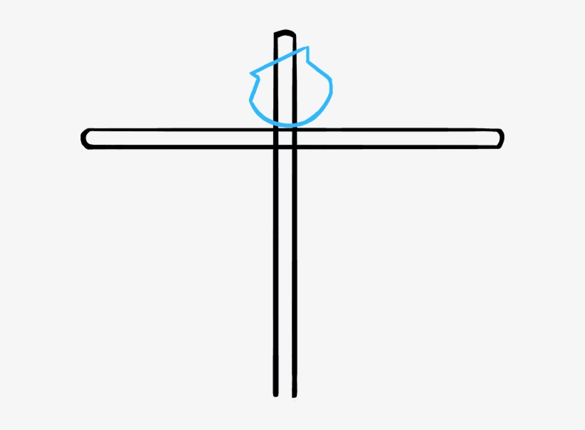 How To Draw Scarecrow - Cross, transparent png download