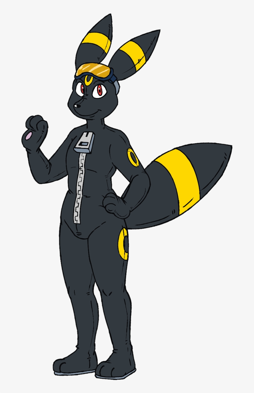 A Living Umbreon Suit Fella - Cartoon, transparent png download