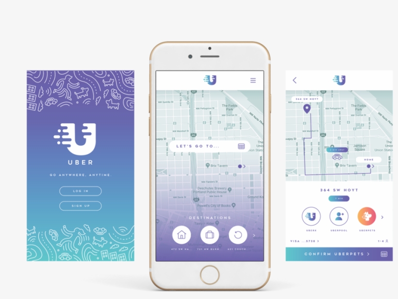 Uber App Transparent - Iphone, transparent png download