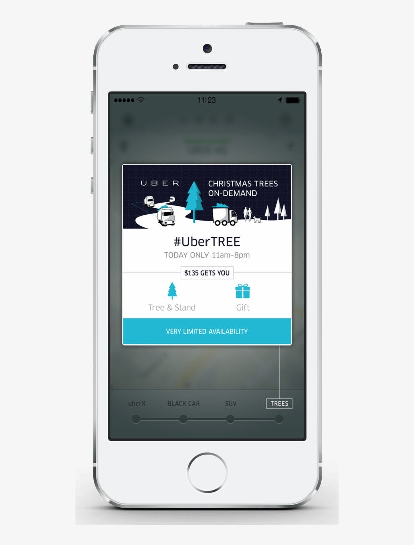 After Ice Cream, Kittens, And $3,000 On Demand Helicopter - Uber Christmas Tree, transparent png download