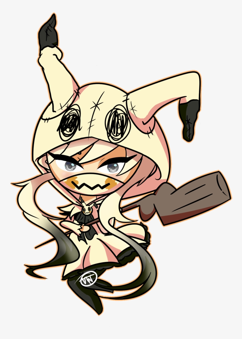 “magical Girl Mimikyu Redraw ” - Mimikyu Human Girl, transparent png download