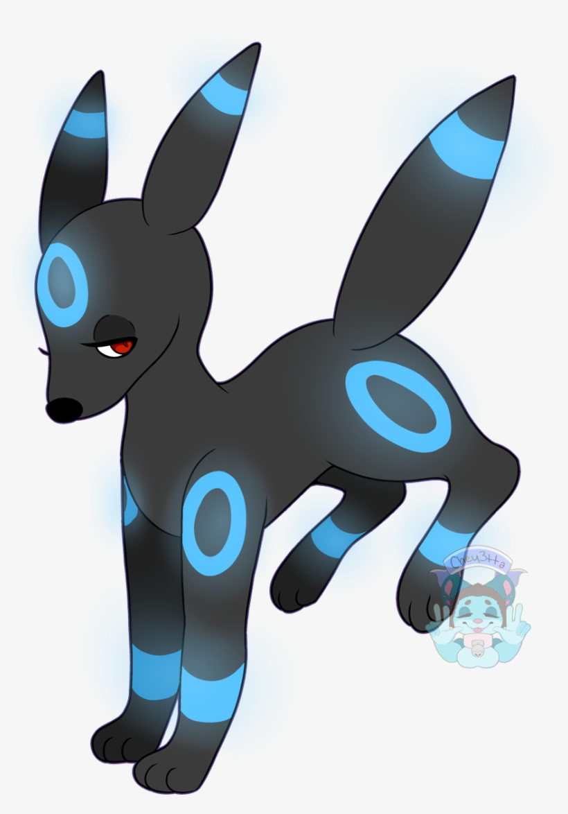 Some Art I Drew Of An Umbreon The Other Day - Cartoon, transparent png download