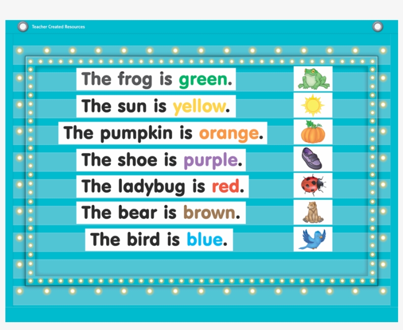 Teacher Created Resources Light Blue Marquee Pocket, transparent png download