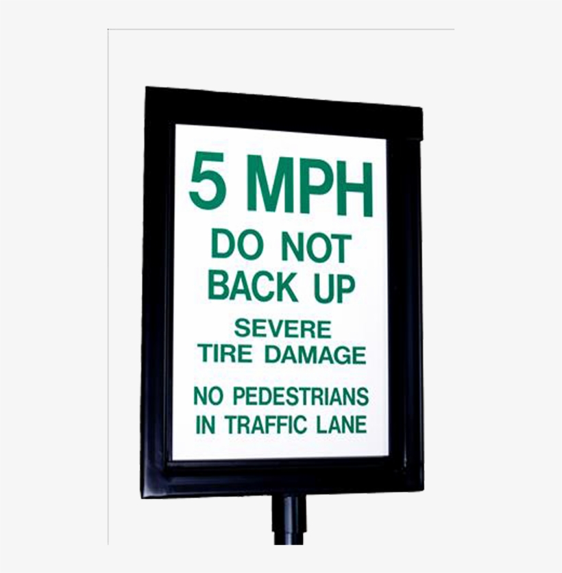 14110 Guardian Manual Spikes Warning Sign Reflective - Sign, transparent png download