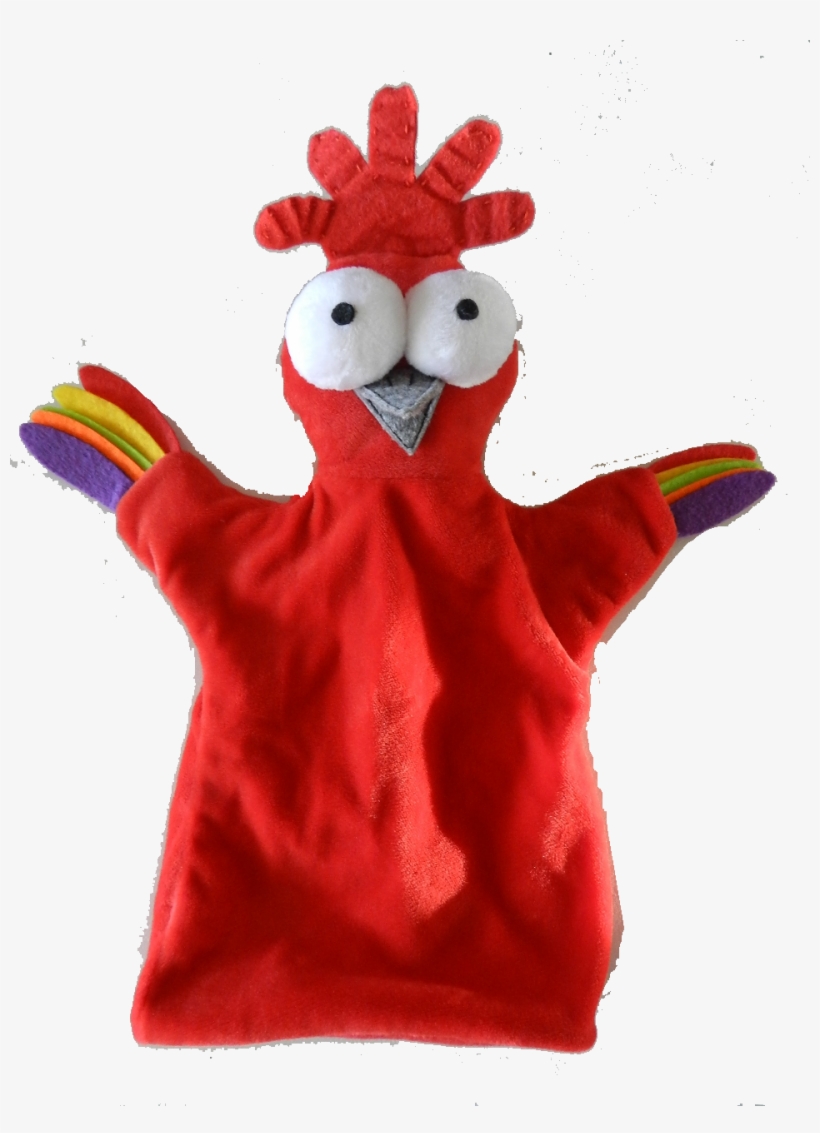 Funky Chicken Hand Puppet - Stuffed Toy, transparent png download