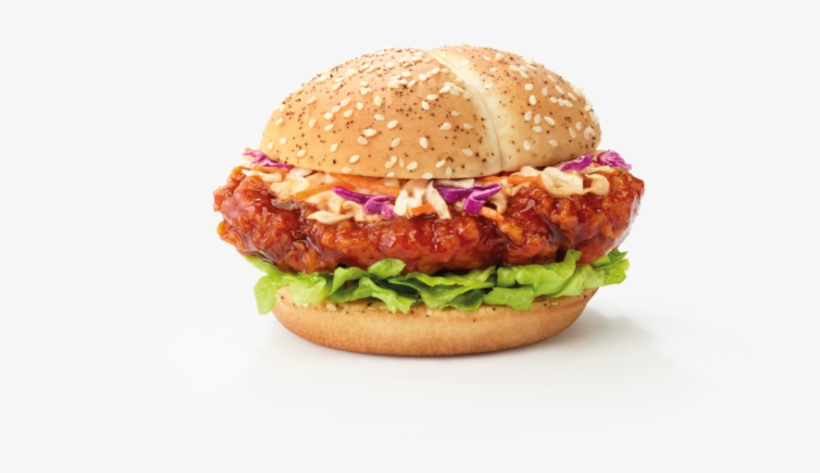 Seoul Spicy Chicken Burger - Chicken Spicy Burger Mcd, transparent png download
