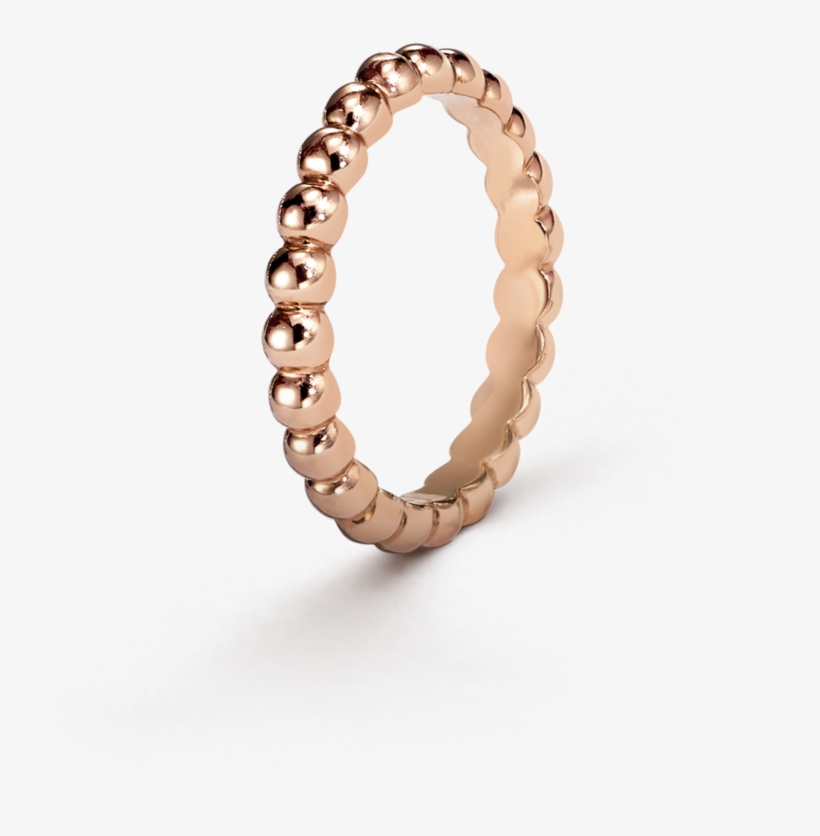 Perlée Ring, Medium Model, Pink Gold - Van Cleef Perlee, transparent png download