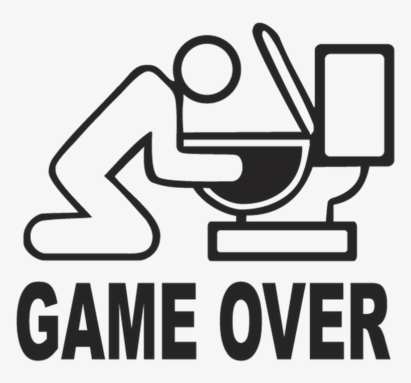 65298 Jdm Game Over - Game Over Sticker, transparent png download