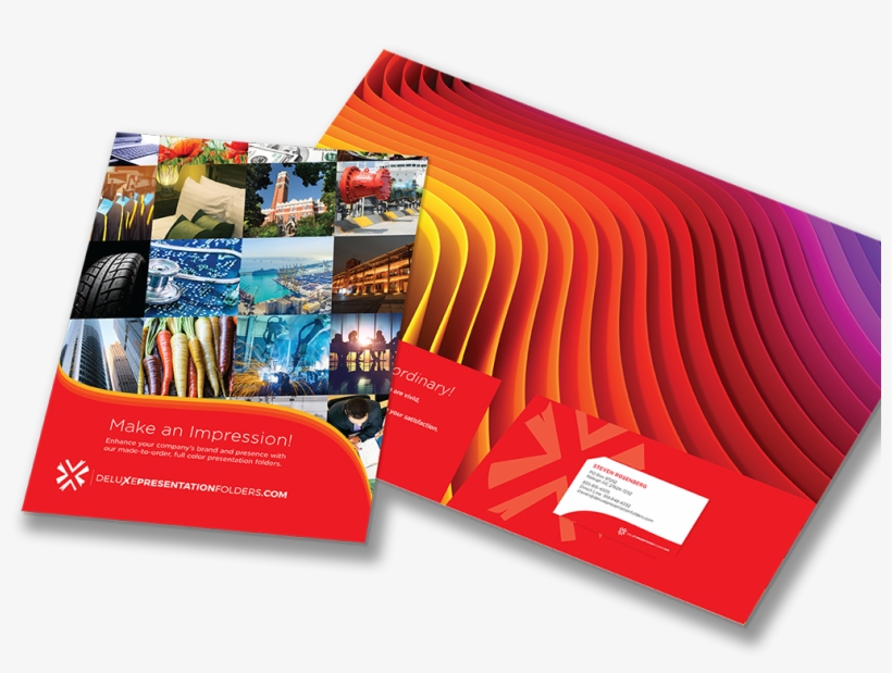 Deluxe Presentation Folders - Graphic Design, transparent png download