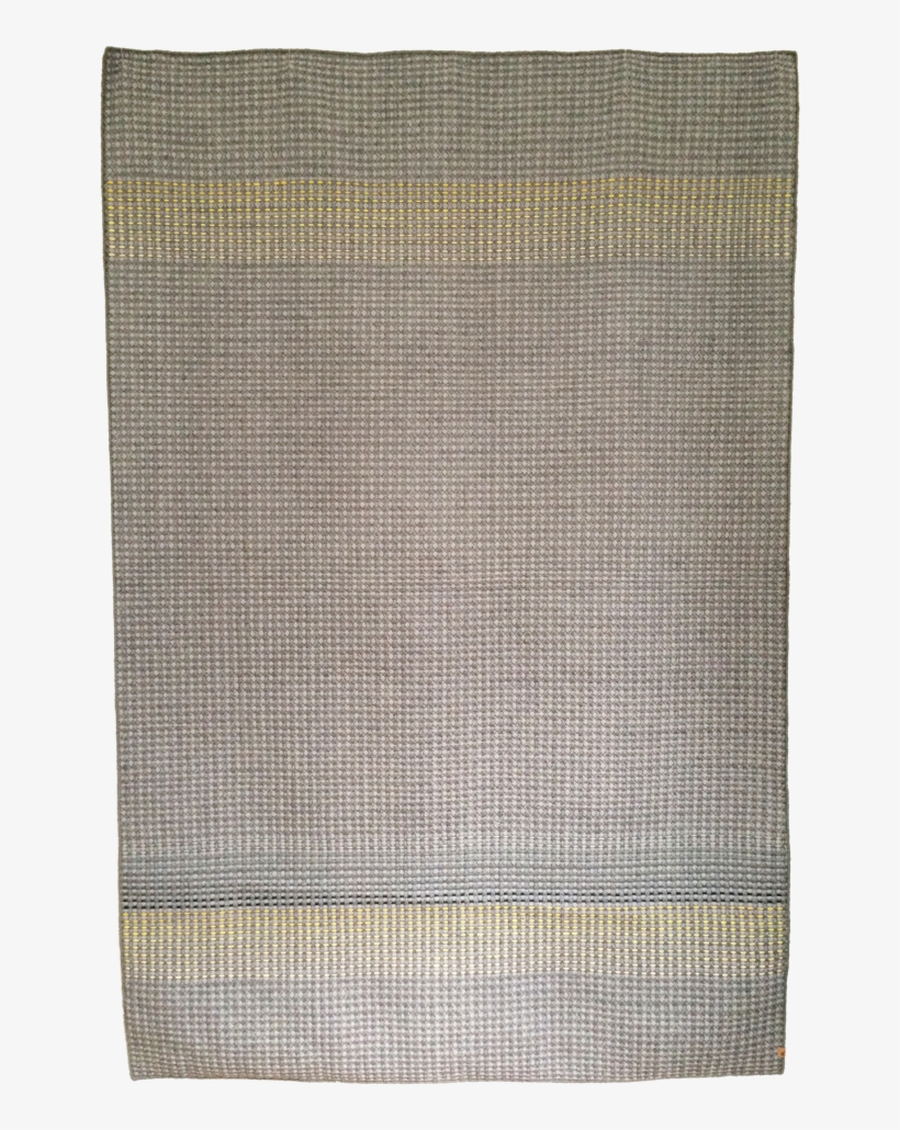 Yellow & Teal Hand Woven Rug By Waffle Design - Linen, transparent png download