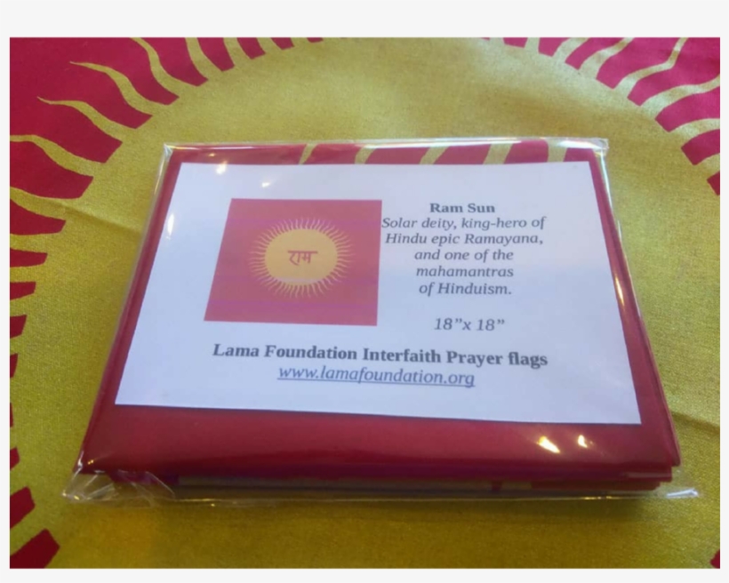 Ram Sun Prayer Flag, transparent png download