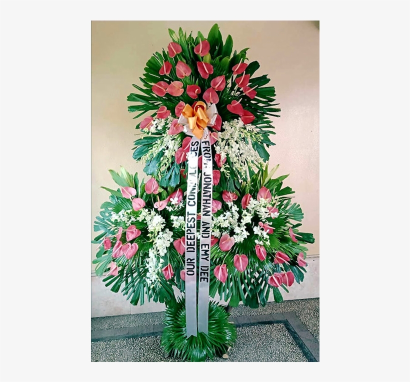 Funeral Flowers Three Layered Stand Arrangement - Protea, transparent png download