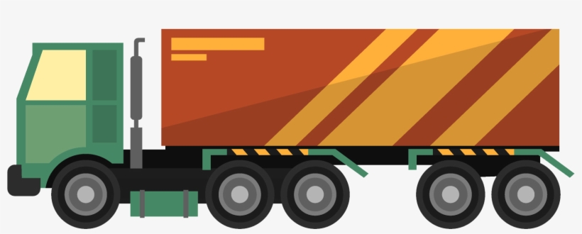 Curtainsider Truck Icon Big - Trailer Truck, transparent png download