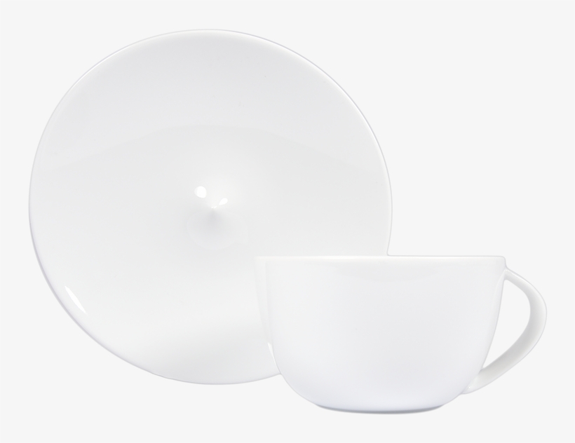 China Tea Cup And Saucer 7 Oz Of The Collection Bulle - Tasse Dejeuner Porcelaine Limoges, transparent png download
