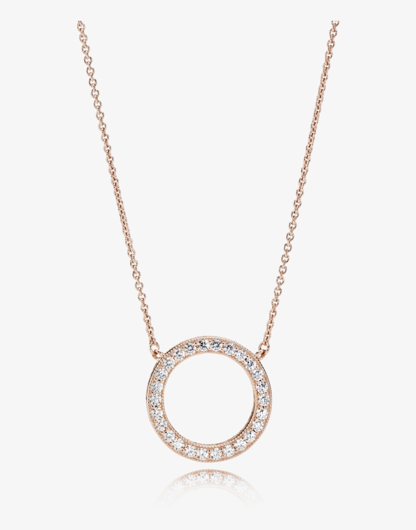 This Versatile Necklace Collier Features The Classic - Heart Of Pandora Rose Gold Necklace, transparent png download