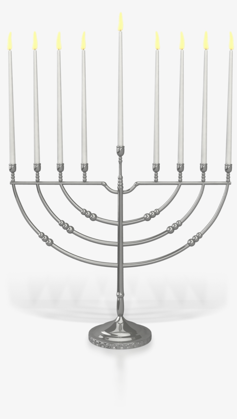 Menorahs Picture Hd Png - Menorah Lit, transparent png download
