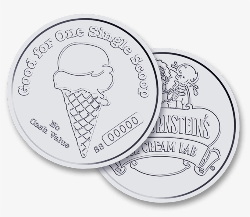 Single Scoop Gift Coin - Silver, transparent png download