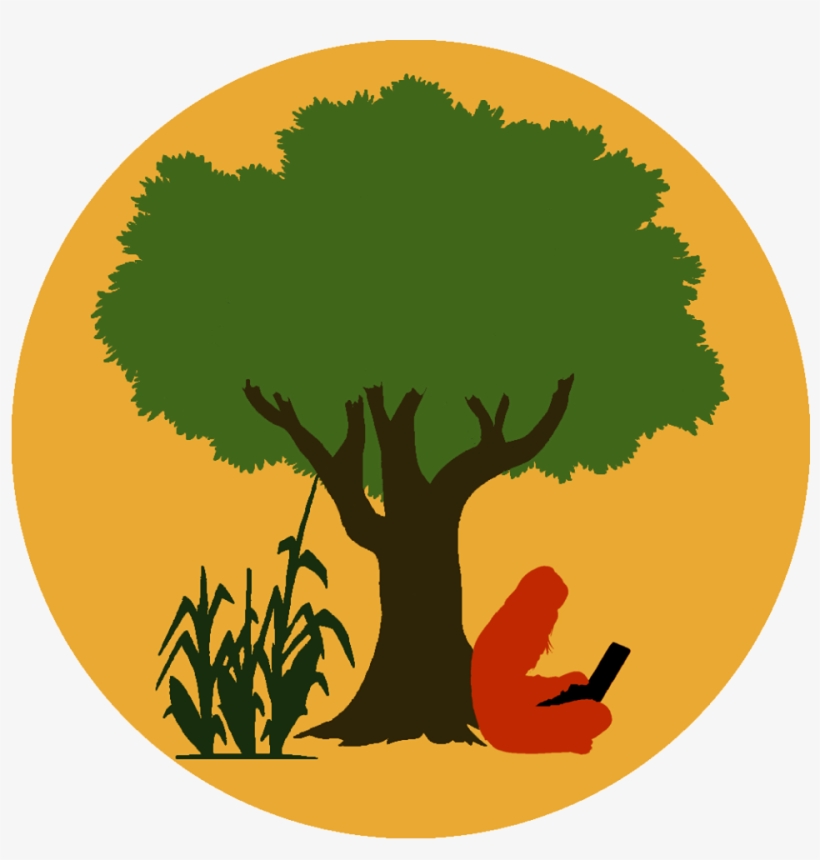 Logo Of Eco Hack Farm, A Person Sitting Under A Tree - Clipart Big Tree, transparent png download