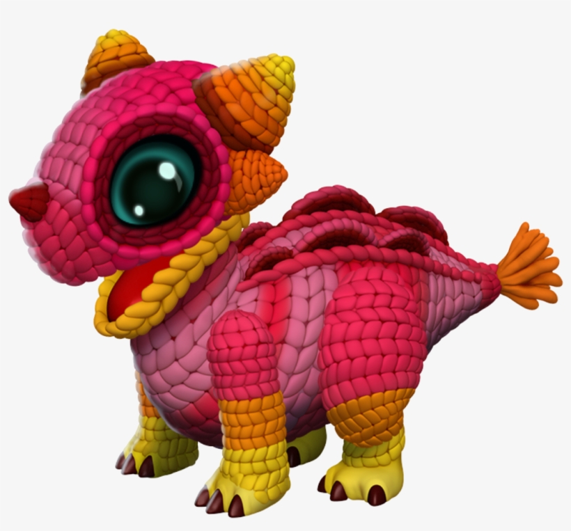 Yarn Dragon Baby - Cartoon, transparent png download