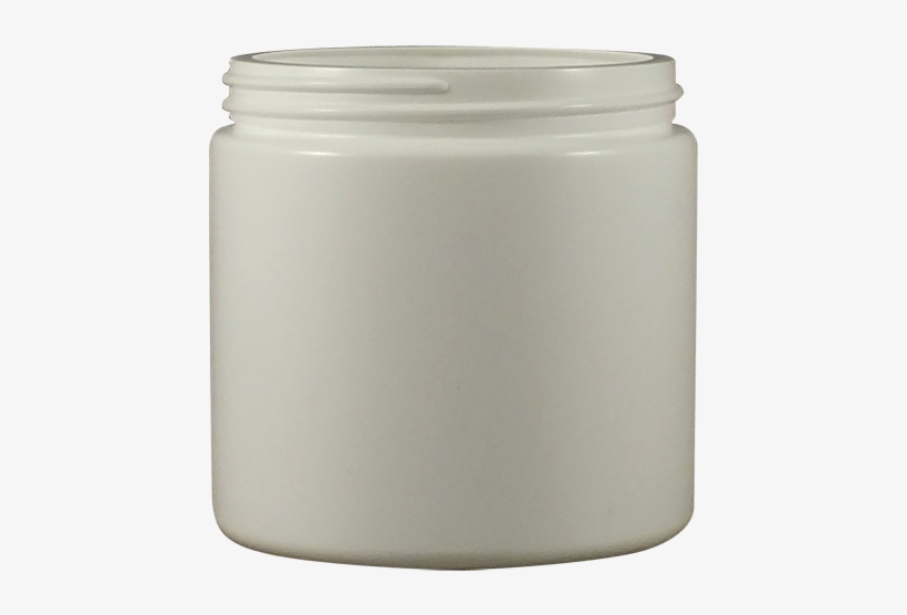 16 Oz White Hdpe Plastic Jar - Lid, transparent png download