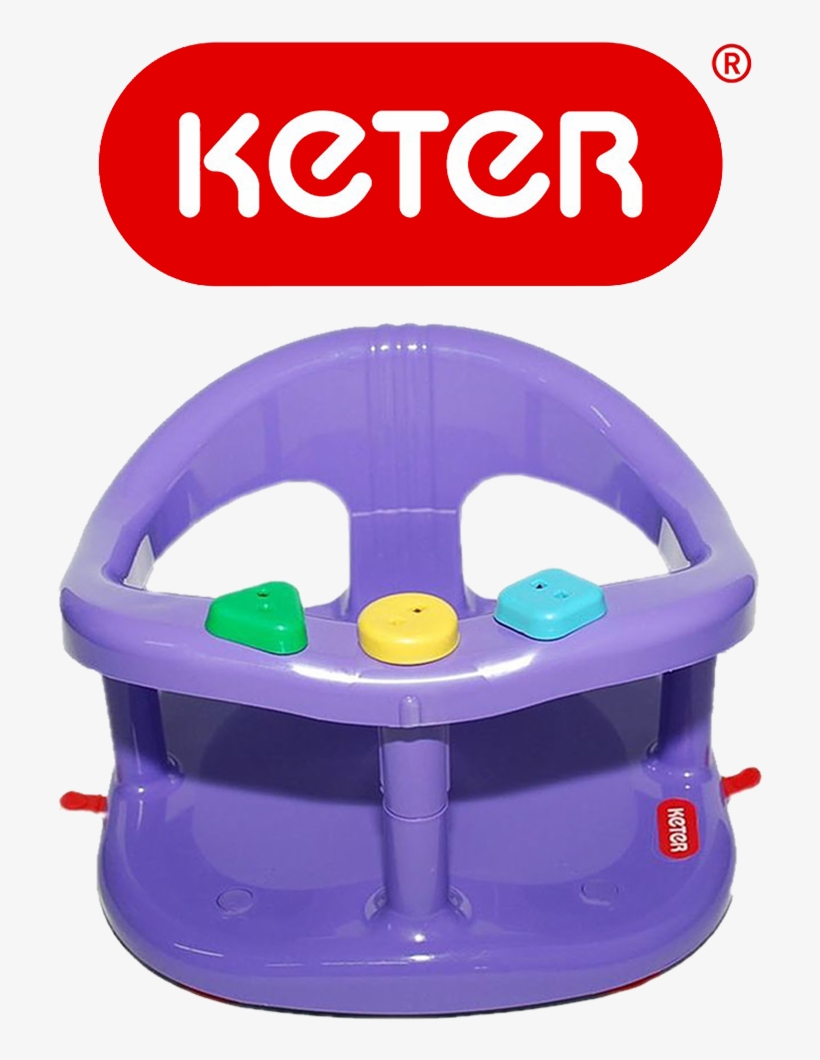 00 Keter Baby Bathtub Seat Purple - Keter Baby Bath Seat, transparent png download