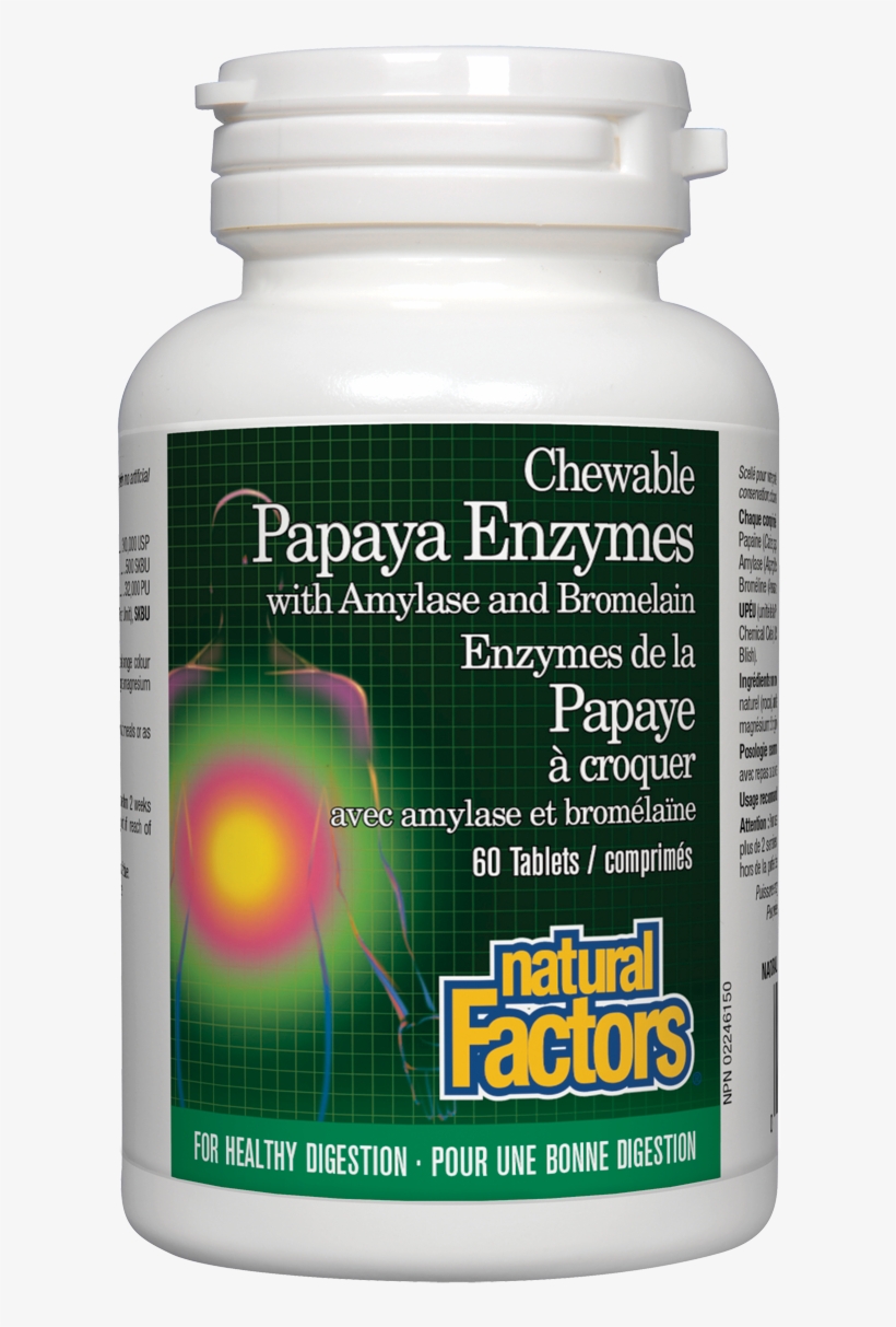 Chewable Papaya Enzymes With Amylase And Bromelain, transparent png download