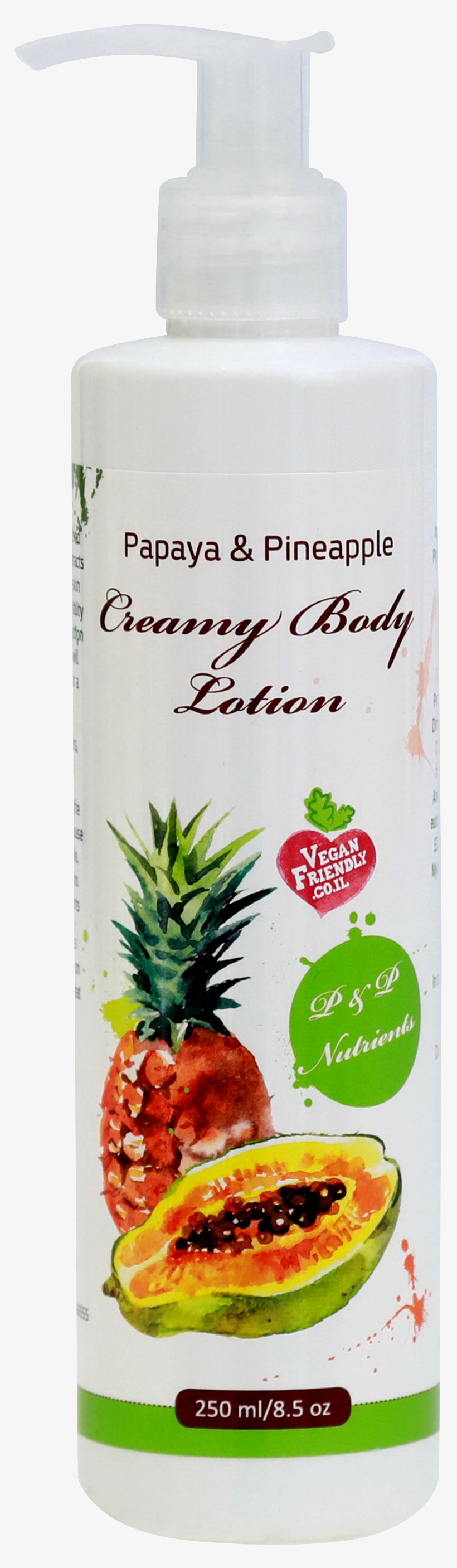 Body Lotion - Plastic Bottle, transparent png download