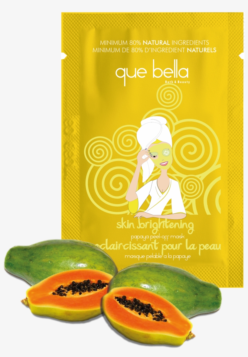 Papaya - Que Bella Face Mask, transparent png download