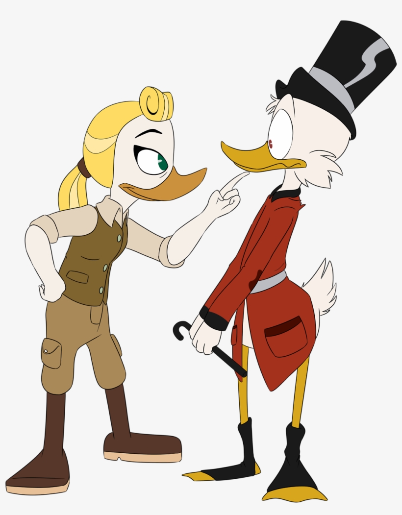Winterpower Duckvember Day Only Goldie Can Make - Scrooge Mcduck And Goldie, transparent png download