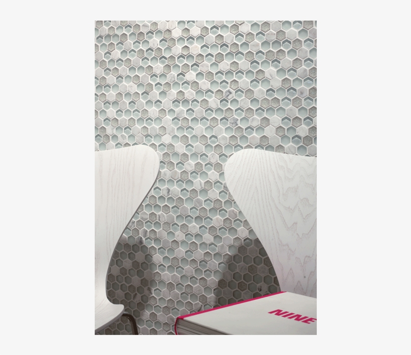 Aura Hexagon White - Wallpaper, transparent png download