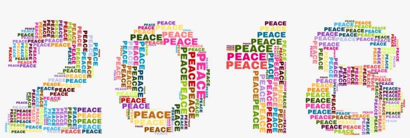 Big Image - 2018 Peace, transparent png download