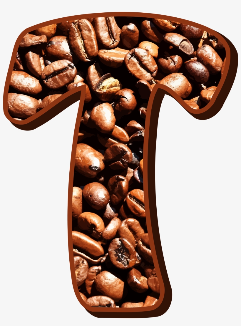 Big Image - Coffee Beans Typography, transparent png download