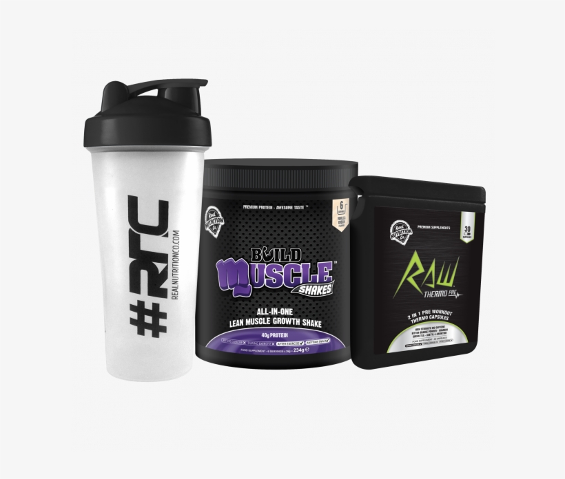 Muscle Shakes Build Starter Pack - Water Bottle, transparent png download