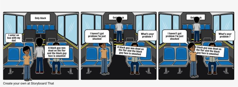 I Enter On Bus With My Dad Only Black A Black Gu - Cartoon, transparent png download