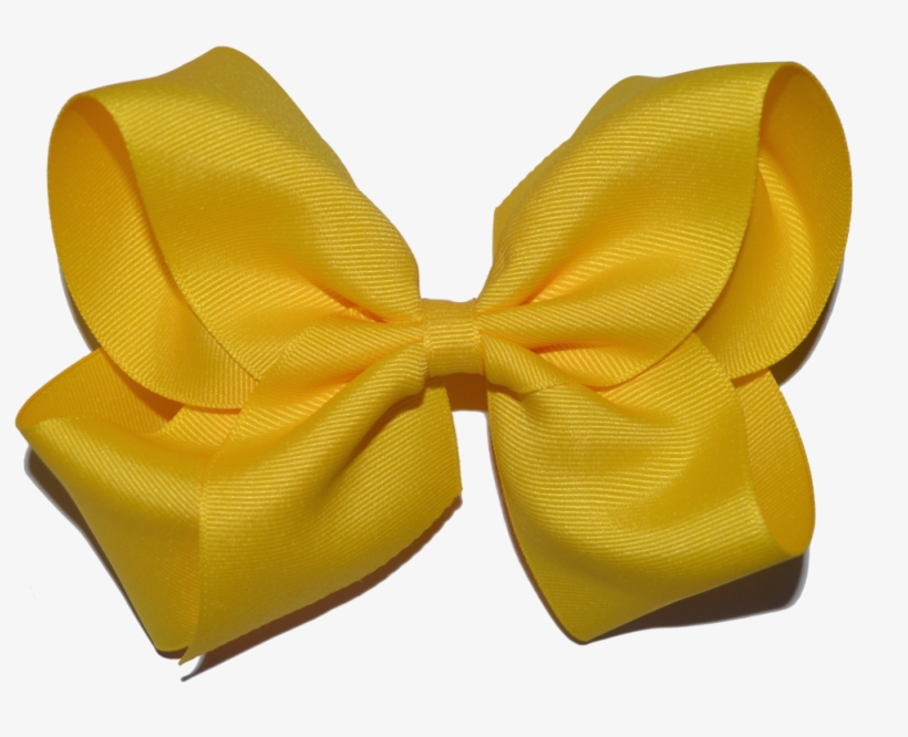 Yellow Bow - Satin, transparent png download