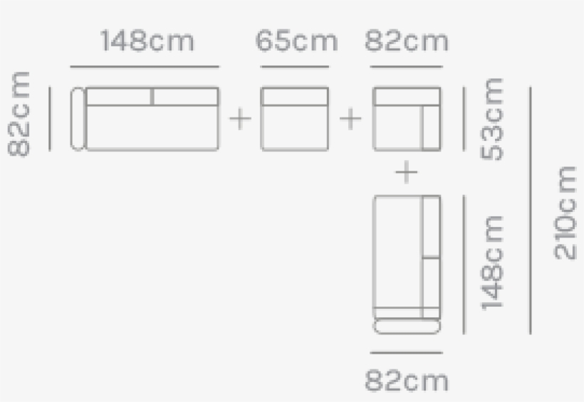 Kettler Cora Corner Set Dimensions - Diagram, transparent png download