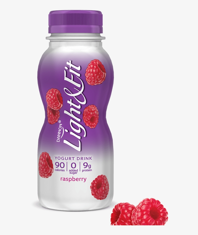 Nonfat Yogurt Drink Raspberry - Light And Fit Drinks, transparent png download