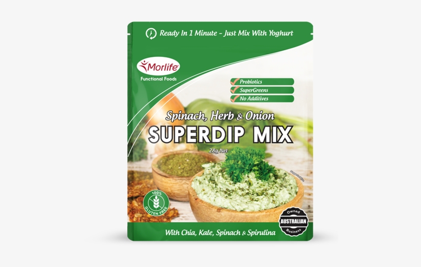 Superdip Mix Spinach Herb Onion 28g V1 Sachet F 600px - Broccoli, transparent png download