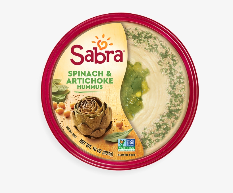 spinach & Artichoke Hummus - Sabra Spinach And Artichoke Hummus, transparent png download