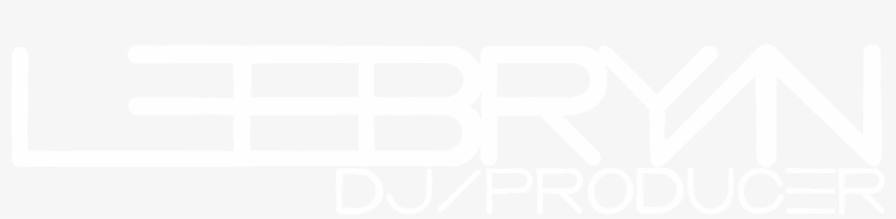 Lee Bryan Dj Logo White Transparent1 - Poster, transparent png download
