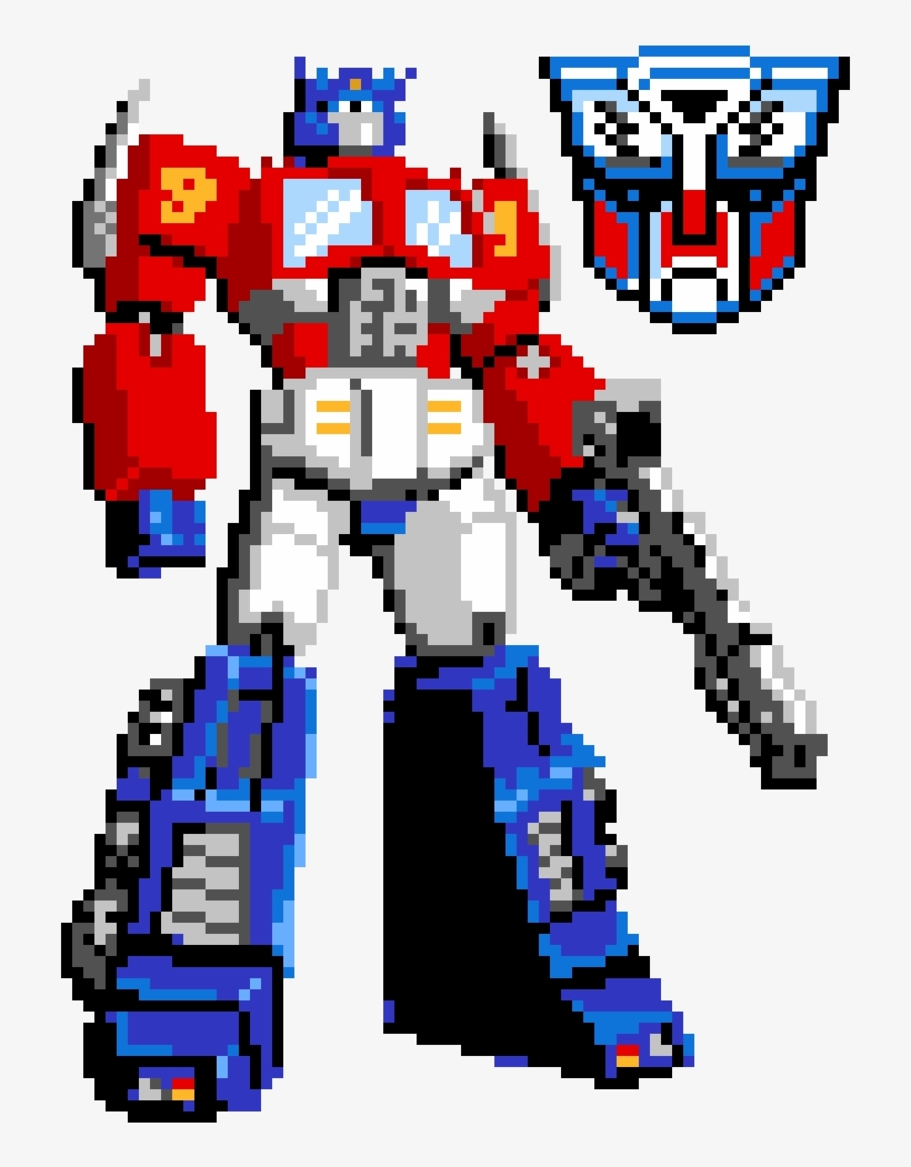 Optimus Prime - Perler Bead Optimus Prime, transparent png download