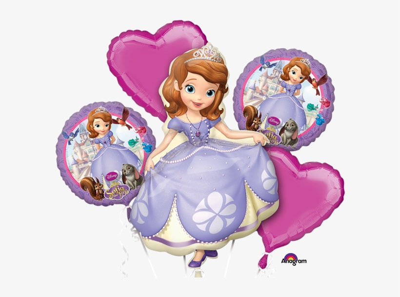 Sofia The First Balloon Bouquet - Sofia The First Balloons, transparent png download
