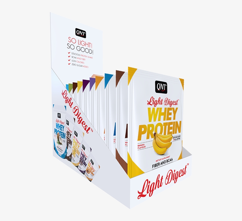 Qnt Direct Whey Protein Light Digest Chocolate/hazelnut - Qnt Light Digest Whey Protein, transparent png download