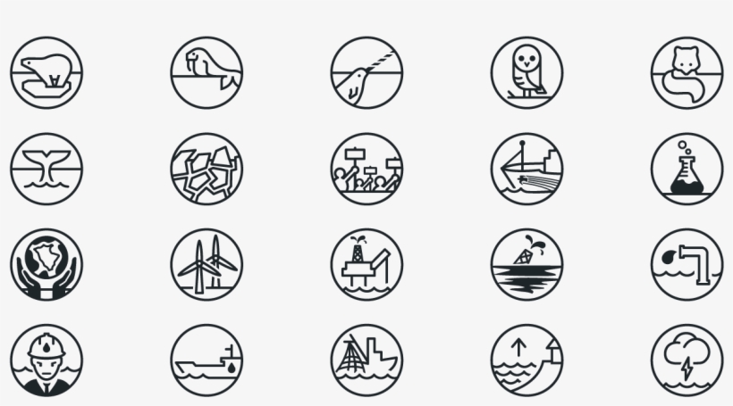 An Interactive Style Guide For Greenpeace's Arctic - Iconography Of Global Brands, transparent png download