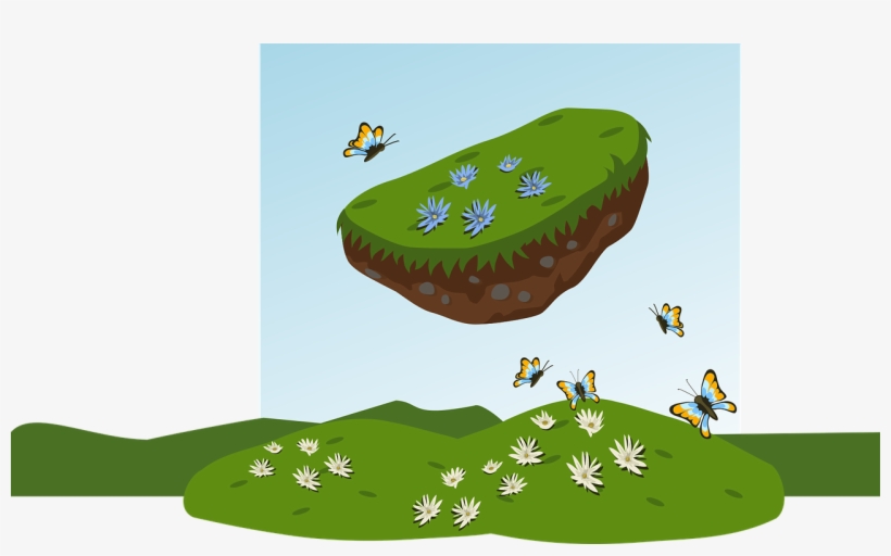 Island,glitch,grass - Illustration, transparent png download